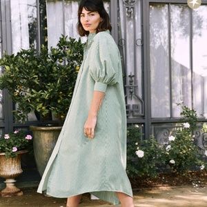 The Great herd dress in dark forest stripe NWT!